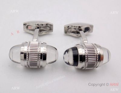 Wholesale Mont Blanc Replica Cufflinks Silver Steel Cuff Link